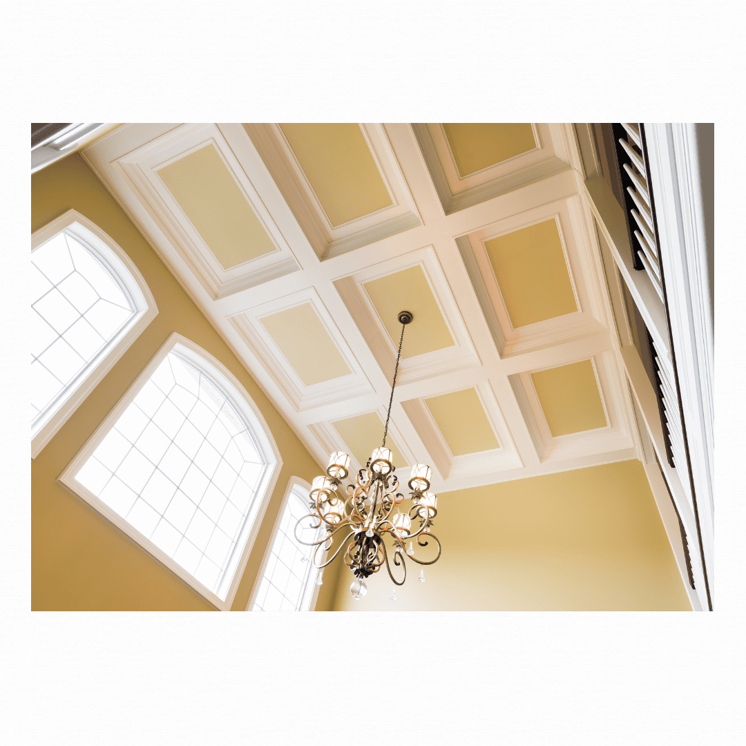 Gray Minimalist Interior Ceiling Painting in Chantilly, VA.