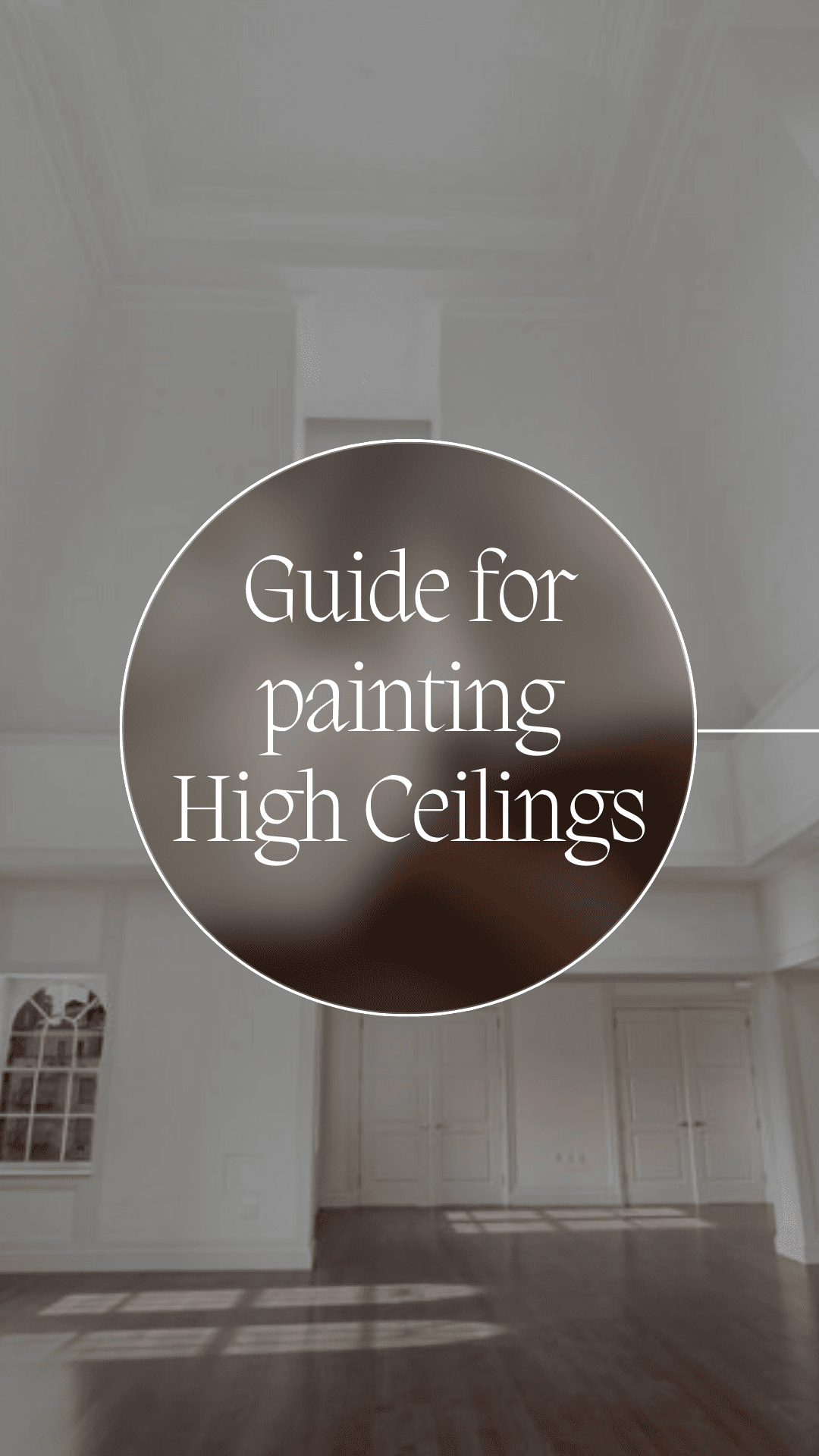 Our comprehensive guide for painting high ceilings in Chantilly, VA.