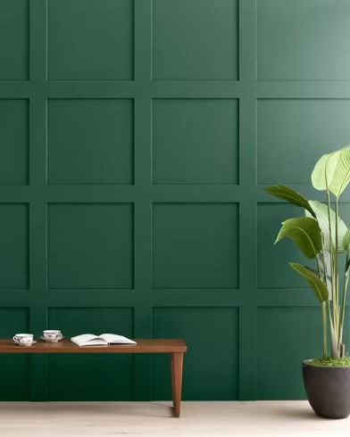 Green Wall Bench Paint in Chantilly, VA.